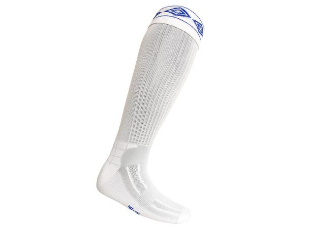 UMBRO City Fotb.Str Hvit/Blå 35-39 Solide strømper - god passform 